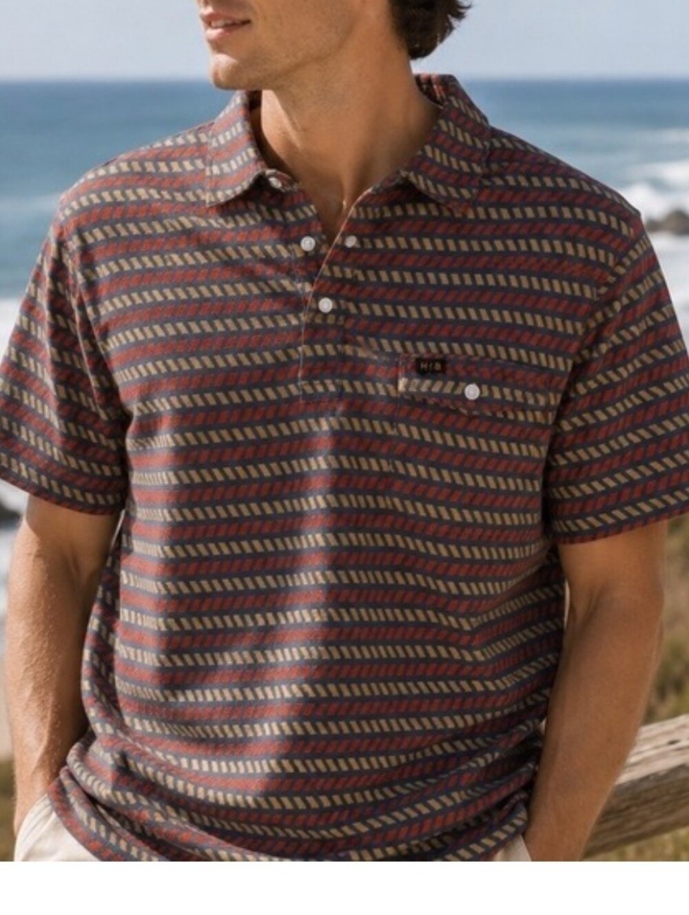 Howler Brothers-Ranchero Polo-Dark Slate-Sz Medium-Pearl Snap Western Shirt - Picture 4 of 12